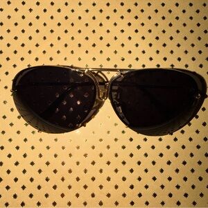 🆕 NEW Unisex UV400 Gold and Black Sunglasses